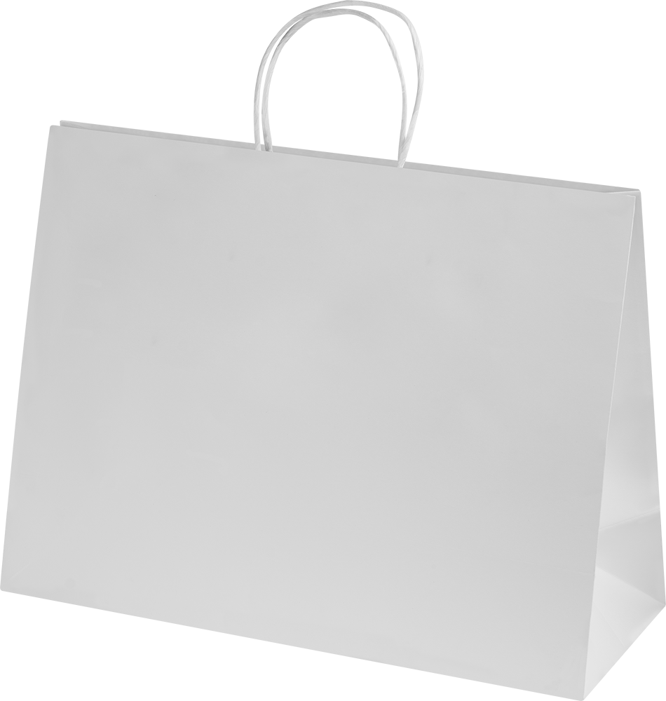 Ashdown XL Paper Gift Bag - White - 200GSM