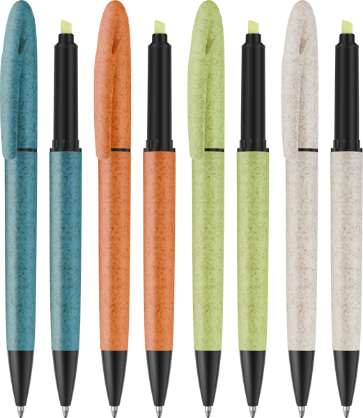 Oriel Wheatstraw Ballpen (Black Ink)